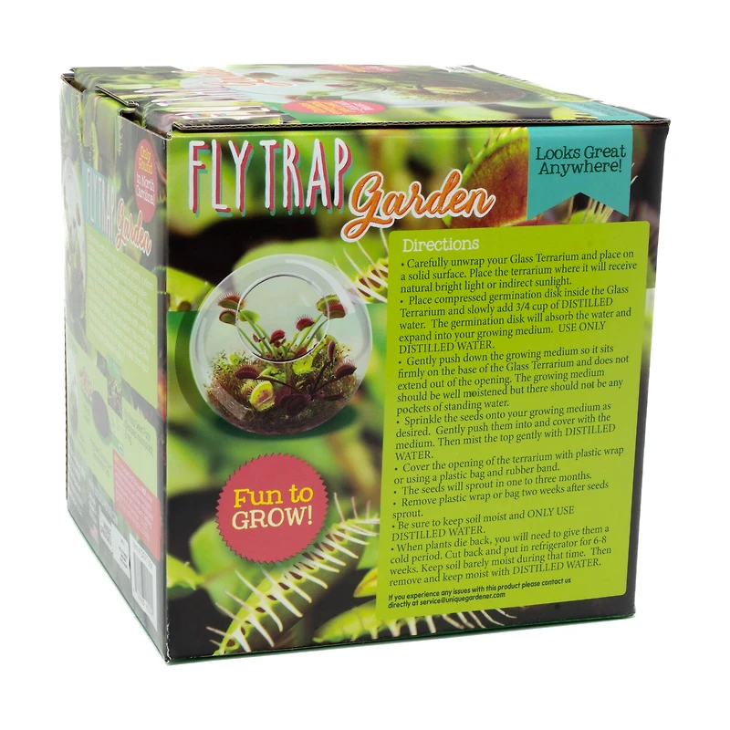 Glass Terrarium - Fly Trap Garden
