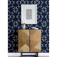 RoomMates Blue Papillon Peel & Stick Wallpaper