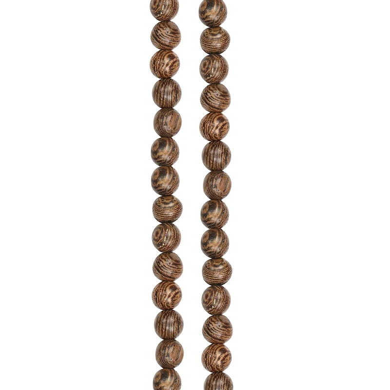 Natural Brown Wood Round Beads, 5.5mm by Bead Landing®