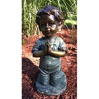Santa's Workshop 13" Praying Boy Statue