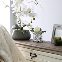 Elegant Designs™ Chrome Crystal Decorative Candle Holder