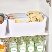 12 Pack: Large White Open Storage Bin by Simply Tidy®