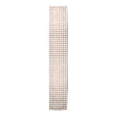 90" Fall Grid Polyester Twill Table Runner