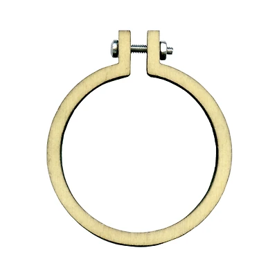 1.5" Mini Wood Embroidery Hoops, 3ct. by Loops & Threads®
