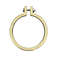 1.5" Mini Wood Embroidery Hoops, 3ct. by Loops & Threads®