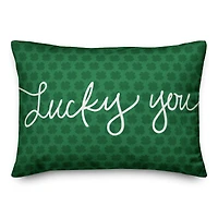 Lucky Me Throw Pillow