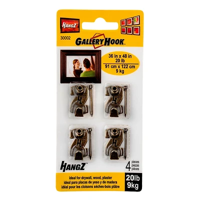 HangZ™ 20lb. Gallery Picture Hooks