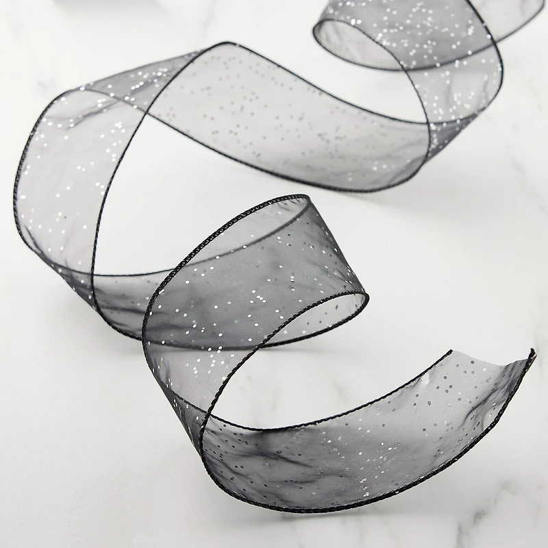 2.5"x 10yd. Glitter Shimmer Wired Ribbon by Celebrate It® Specialty