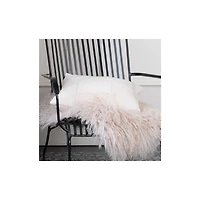 Hello Honey® Cream & Natural Cotton Patchwork Pillow