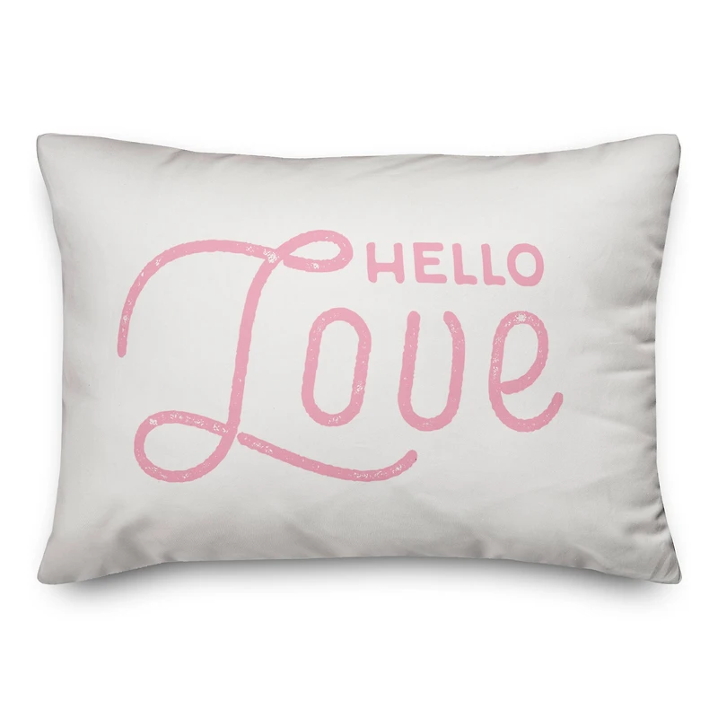 Hello Love Throw Pillow