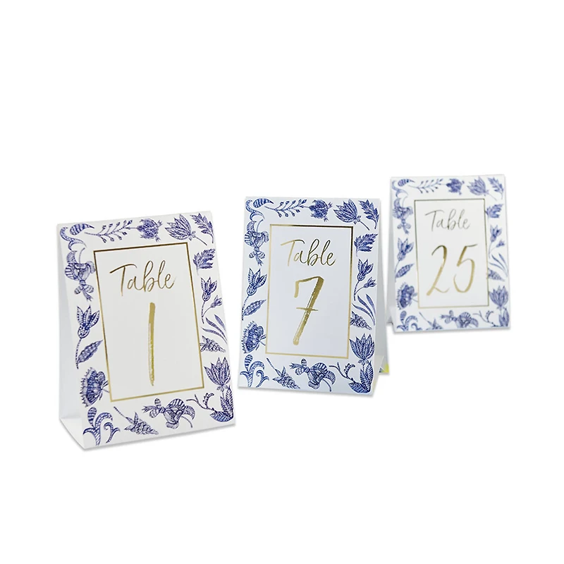 Kate Aspen® Blue Willow Wedding Table Numbers 1-25