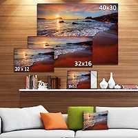 Designart - Stunning Ocean Beach at Sunset