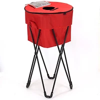 Household Essentials 33" Red Thermal Standing Cooler with Travel Bag