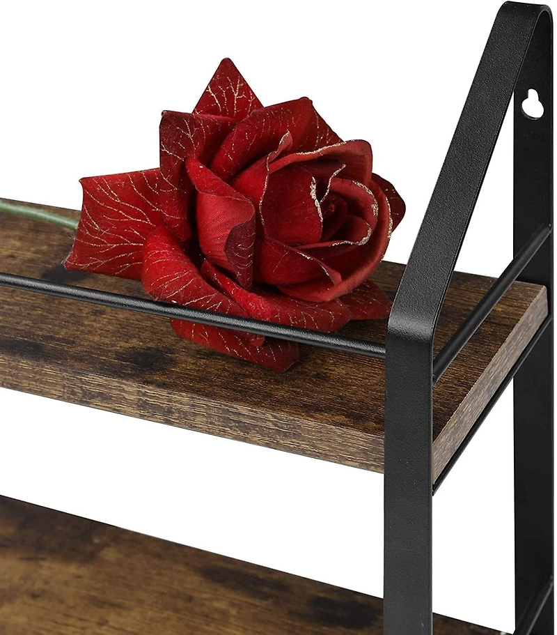 NEX™ 17" Brown Wall-Mounted 3-Tier Spice Rack Organizer