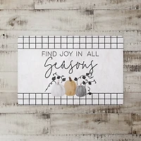 Joy In All Seasons Pumpkin Floor Mat