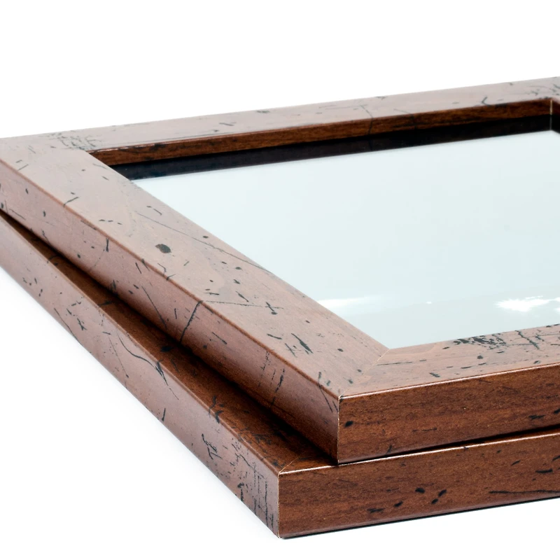 2 Pack Craig Frames Bauhaus 125 Dark Walnut Picture Frame