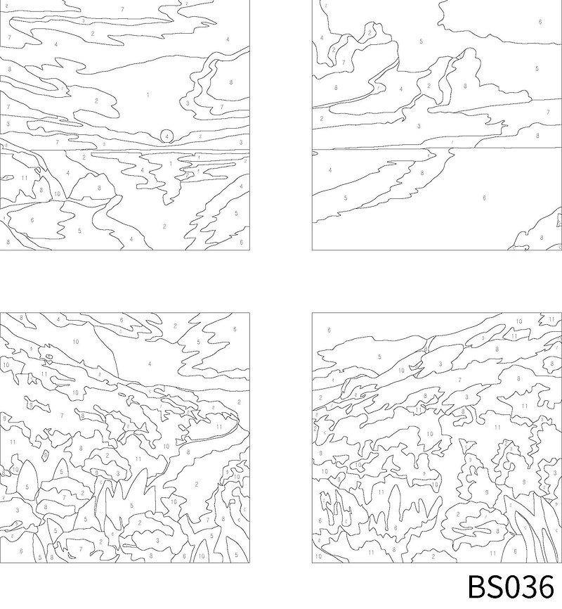 Beach Sunset Paint-by-Number Gallery Mini Kit by Artist's Loft®