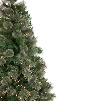 6.5ft. Pre-Lit Oregon Cashmere Pine Artificial Christmas Tree, Clear Lights