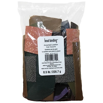 0.5lb. Assorted Leather Scraps by Bead Landing™