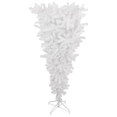 5.5ft. Unlit Upside Down White Spruce Artificial Christmas Tree