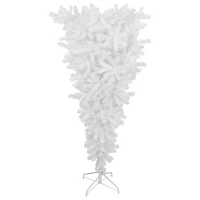 5.5ft. Unlit Upside Down White Spruce Artificial Christmas Tree