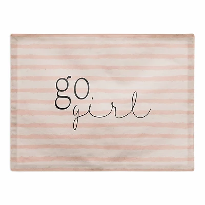 Go Girl Stripes 18" x 14" Cotton Twill Placemat