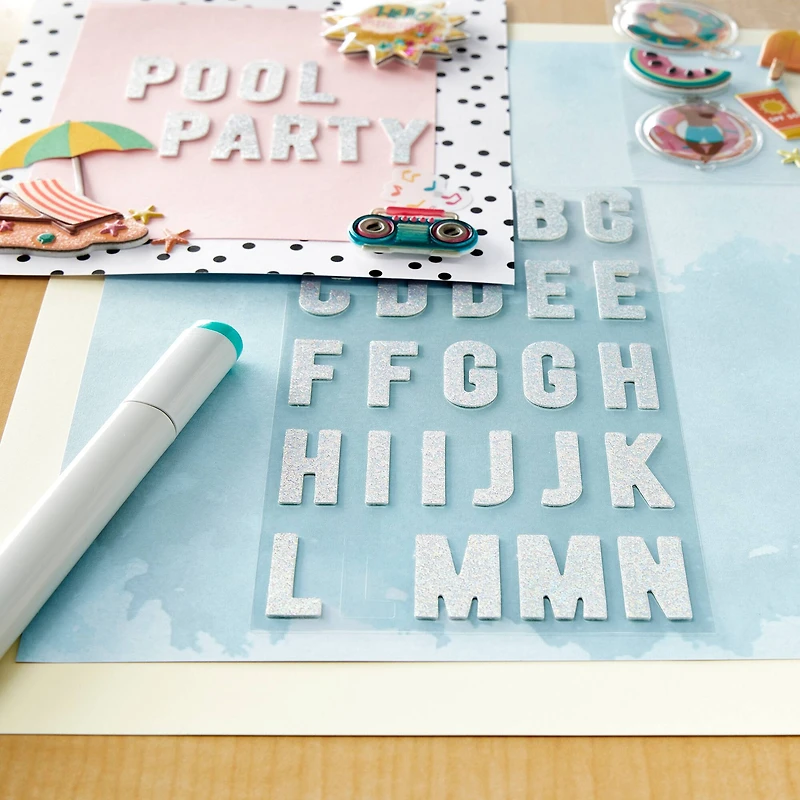 Fine Iridescent Glitter Stickers Stickers by Recollections™