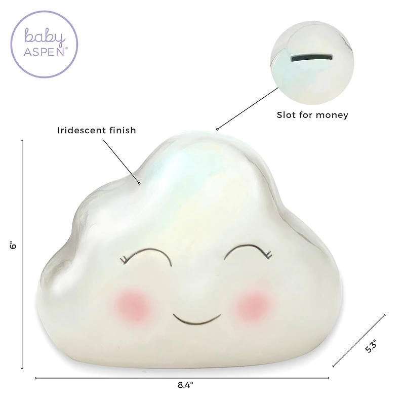 Kate Aspen® Iridescent Cloud Ceramic Bank