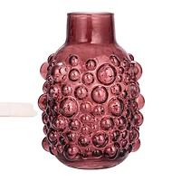 Hello Honey® 8.5" Purple Raised Dots Round Glass Vase