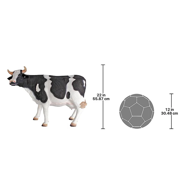 Design Toscano 29" Holstein Cow Scaled Statue