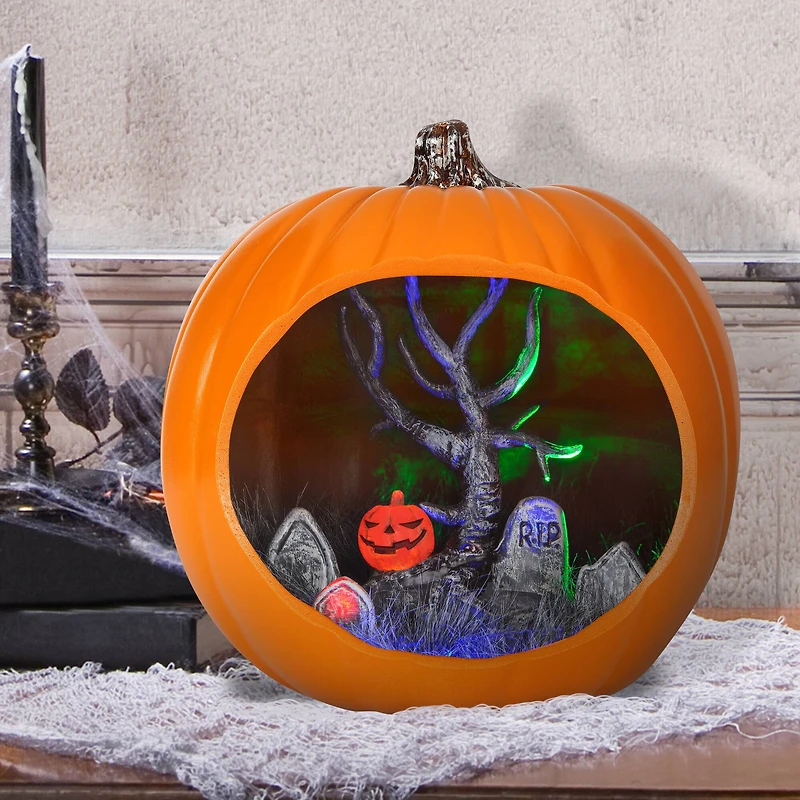 9" Orange Diorama Pumpkin by Ashland®