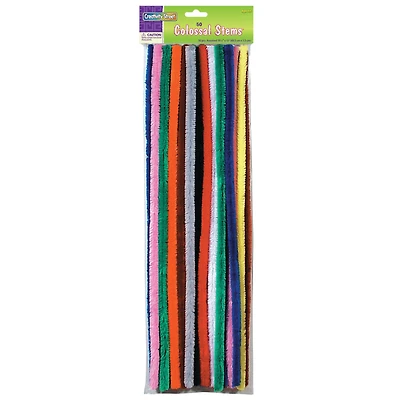 Creativity Street® Assorted Colossal Chenille Stems, 50ct.