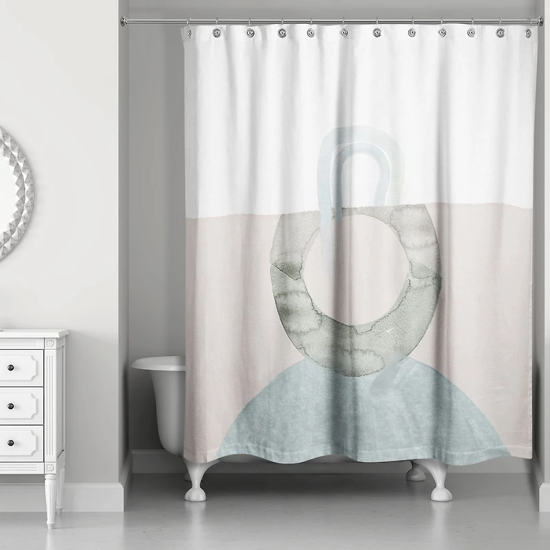Chic Urban Abstract IV 71" x 74" Shower Curtain