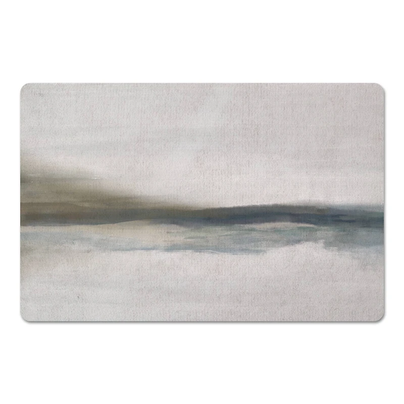 18" x 27" Cloudy Moody Toned Abstract Floor Mat