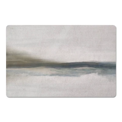 18" x 27" Cloudy Moody Toned Abstract Floor Mat