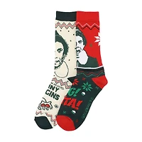 Elf™ Buddy Portrait 2-Pair Adult Athletic Crew Socks