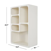 24" Cream Rectangle Wall Shelf