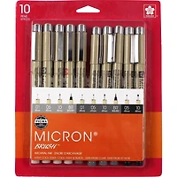 Pigma® Micron® Brush™ Gray & Black Set, 10ct.