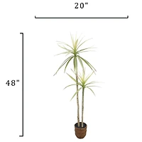 4ft. Yucca Faux Plant in Woven Basket by Ashland®