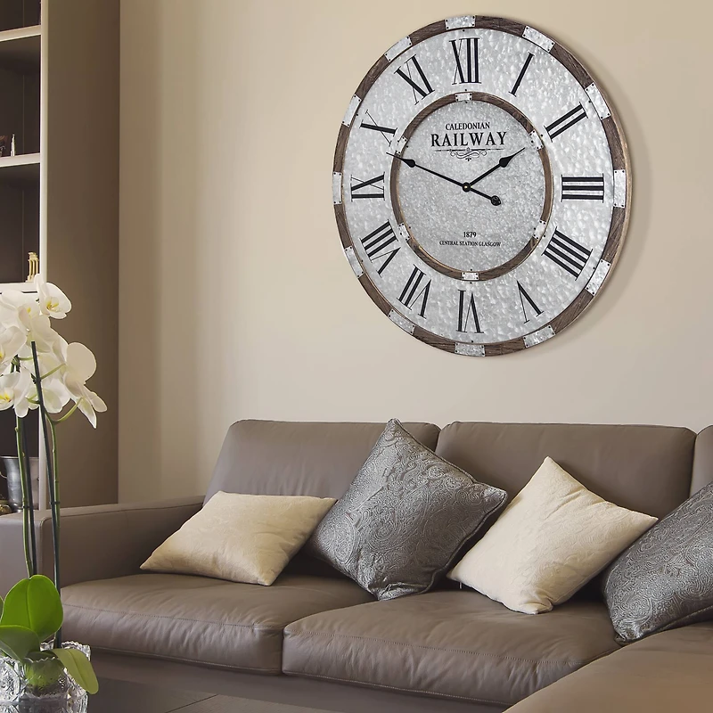 Caledonian Railway Glasgow Oversized Wall Clock 31"