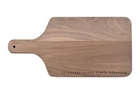 Celebrate Little Blessings 17" x 8" Walnut Paddle Cutting Board