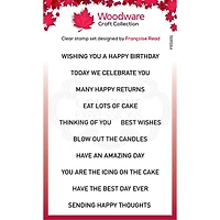 Woodware Birthday Surprise Clear Stamps