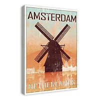 Netherlands Windmill 20" x 30" Canvas Wall Art