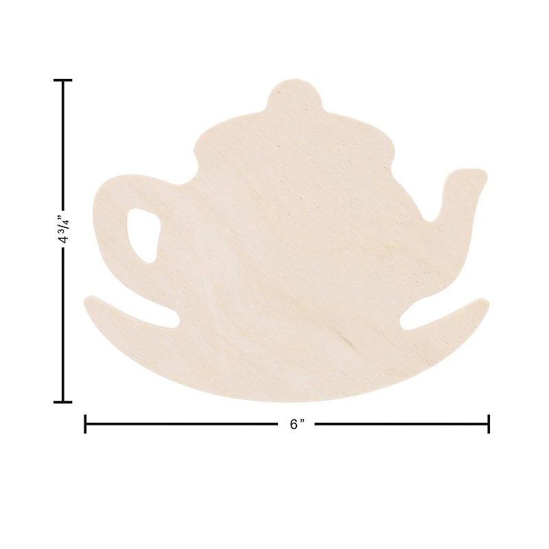 Leisure Arts® 6" Rocking Teapot Wood Shape