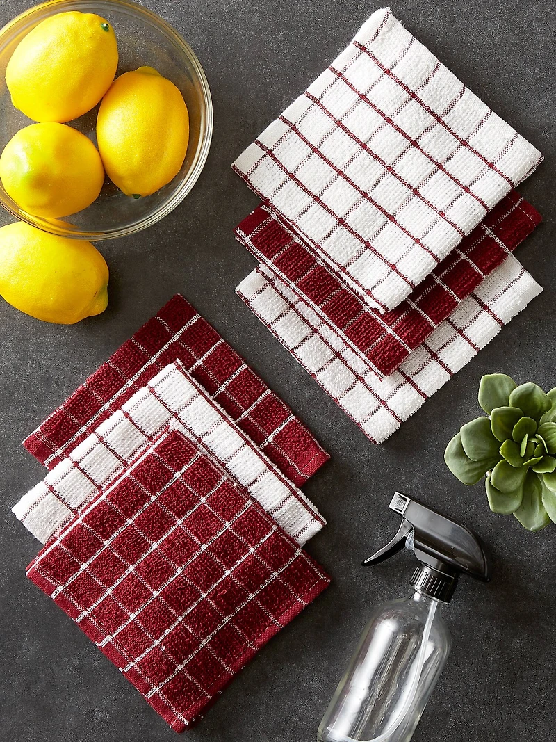DII® Wine Combo Windowpane Dishcloth (Set of 6)