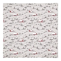 Snowy Village 10x10 Cotton Twill Napkin