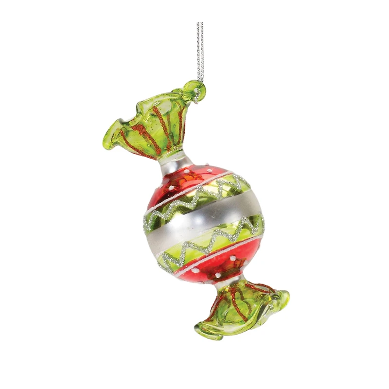 12ct. Glass Wrapped Candy Ornaments