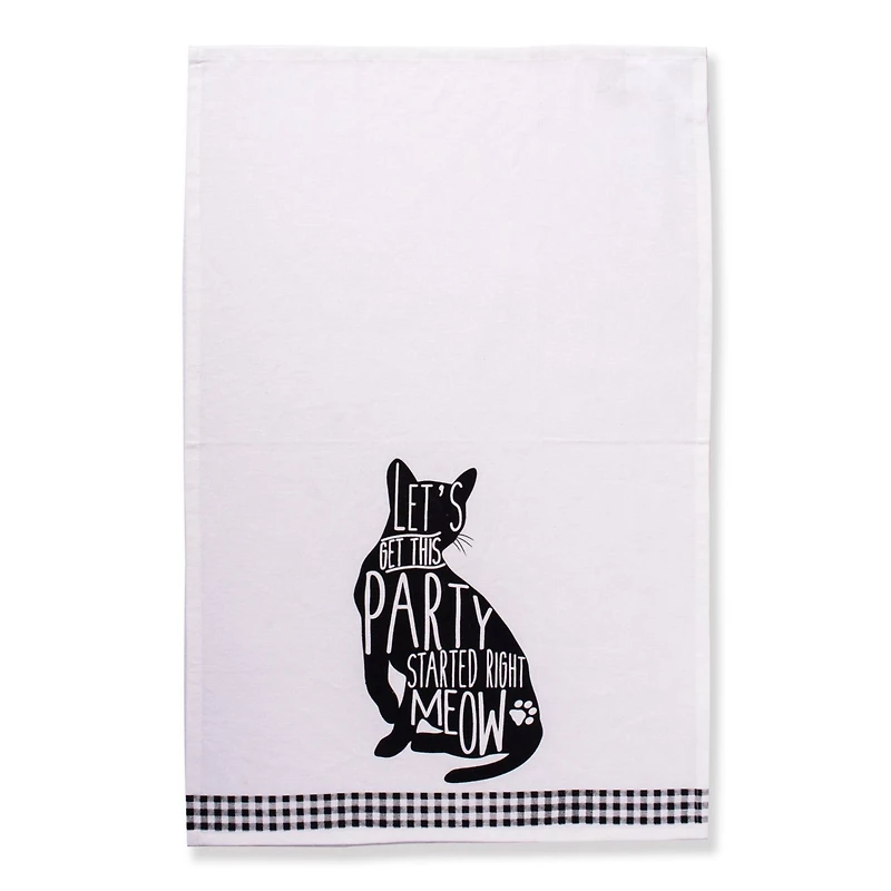 DII® Cat Printed Dishtowel Set