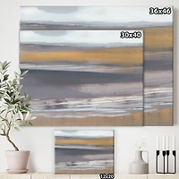 Designart - Misty Grey Beach