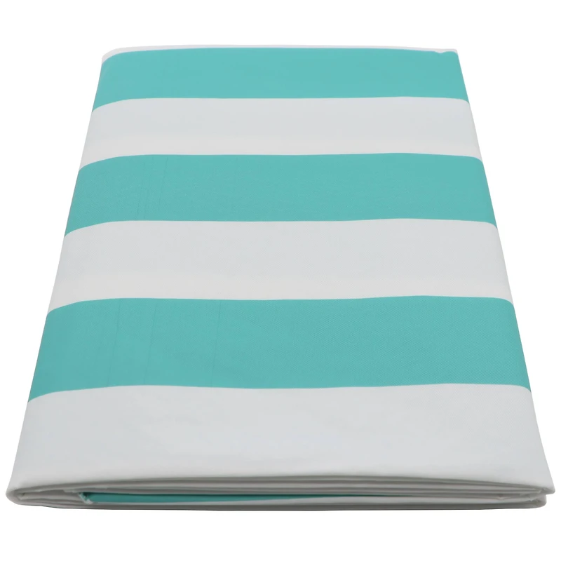 70" Blue Stripes Vinyl Table Cover by Ashland®